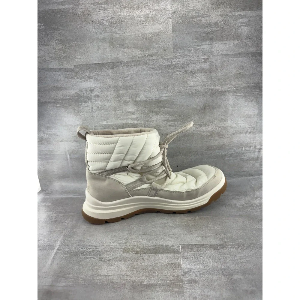 Ryka Highlight Women 8.5M Cream Quilted Water Repellent Winter Boots Tread Tech